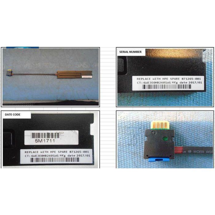 Hewlett Packard Enterprise Módulo de Batería Smart Storage 12W, Megacell BBWC Mejorado, Li-Ion 7.2V para Sistemas de Almacenamiento HPE