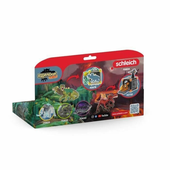 Schleich 70834 Figura de Saurio de Fuego vs. Lagarto de la Jungla, Criaturas de Eldrador 1 Schleich 70834 Figura de Saurio de Fuego vs. Lagarto de la Jungla, Criaturas de Eldrador 1