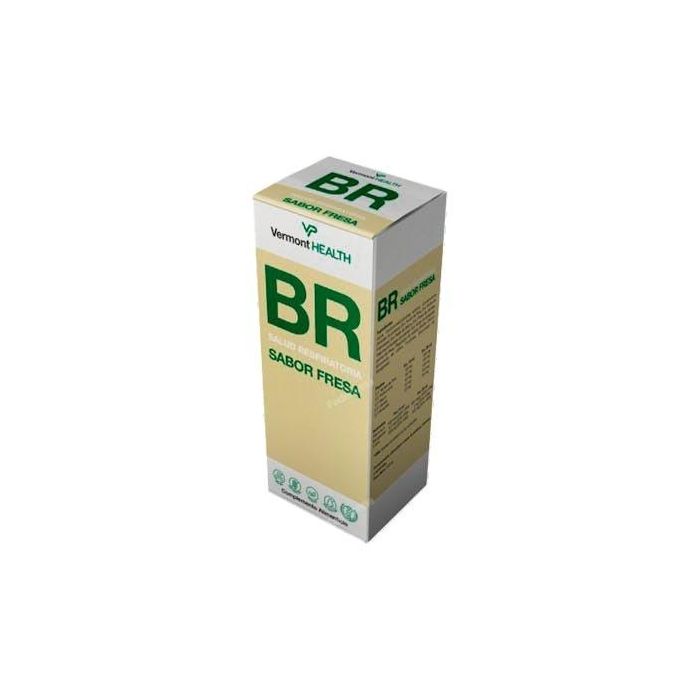 Vermont Health Jarabe Enzime Br con 9 plantas, manganeso, cobre y vitamina A. Sabor fresa. 250 ml