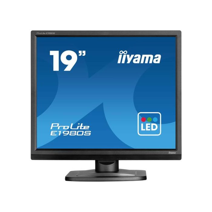 Iiyama ProLite E1980S-B1 Pantalla PC 19" 1280x1024 Pixeles LED Negro Iiyama ProLite E1980S-B1 Pantalla PC 19" 1280x1024 Pixeles LED Negro