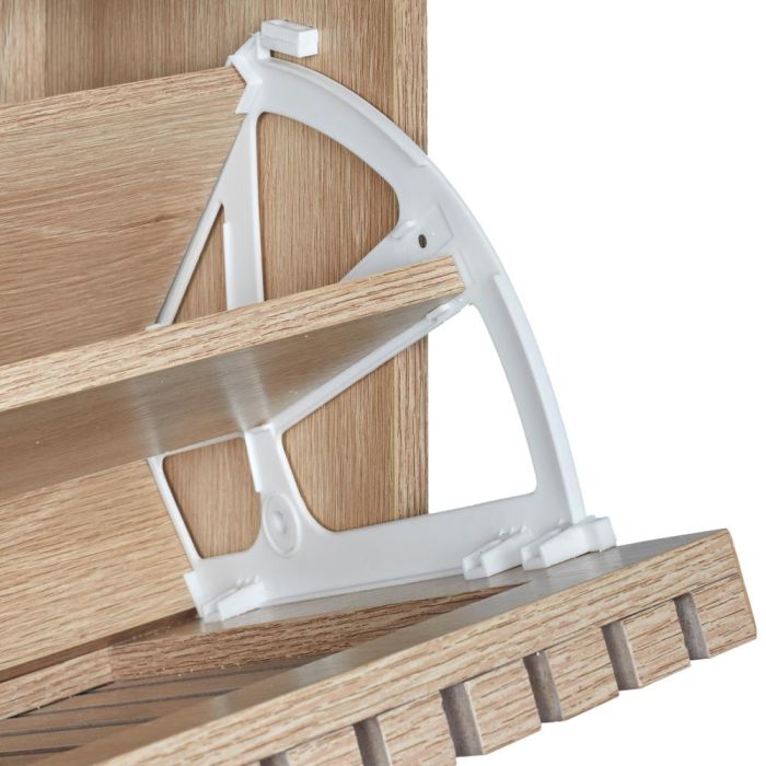 Home Deco Factory Mueble Zapatero Klaus 3 Puertas Abatibles, 18 Pares, Madera MDF, Colección Natural, Medidas 60x24x113cm 5