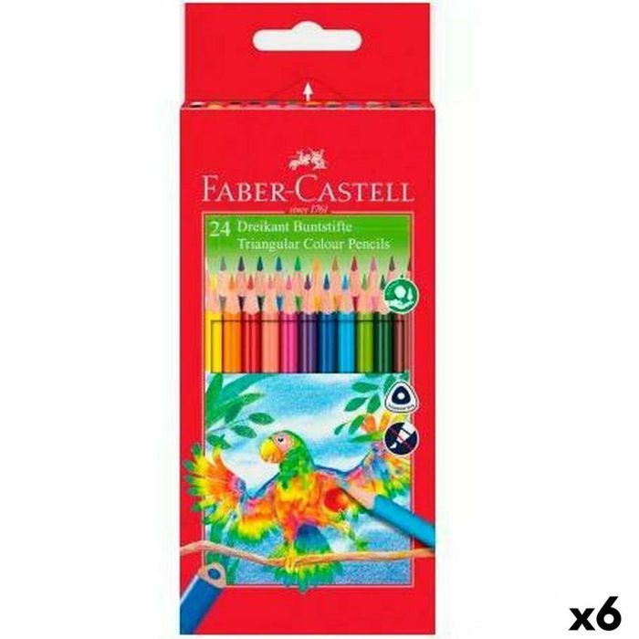 Lápices de colores Faber-Castell Multicolor 6 Piezas 0 Lápices de colores Faber-Castell Multicolor 6 Piezas 0
