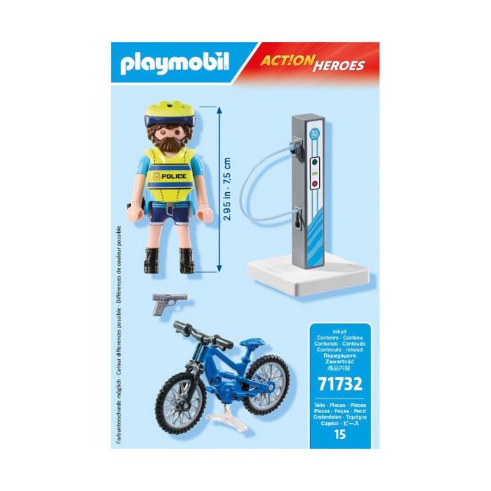 Playmobil Patrulla En Bicicleta Action Heroes 71732