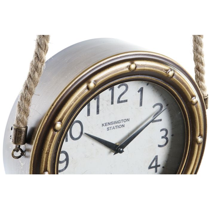 DKD Home Decor Reloj de Pared Vintage Dorado y Negro de Hierro y Cristal - Dimensiones 8x50x28.5 cm (Set de 2 Unidades) 2 DKD Home Decor Reloj de Pared Vintage Dorado y Negro de Hierro y Cristal - Dimensiones 8x50x28.5 cm (Set de 2 Unidades) 2