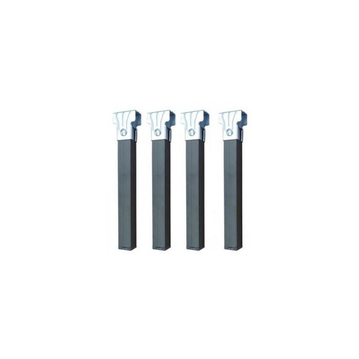 Q&Q Juego de 4 Patas para Somier Cuadradas 30x30 mm Altura 28 cm Antracita Q&Q Juego de 4 Patas para Somier Cuadradas 30x30 mm Altura 28 cm Antracita