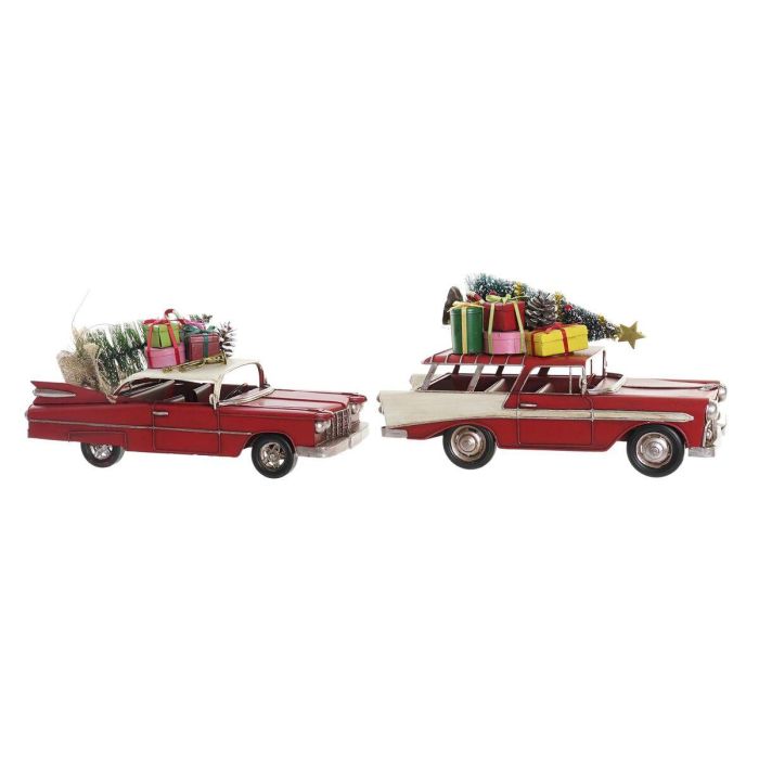 Adorno Navideño DKD Home Decor Coche Metal (26 x 10 x 12 cm) (2 Unidades) Adorno Navideño DKD Home Decor Coche Metal (26 x 10 x 12 cm) (2 Unidades)
