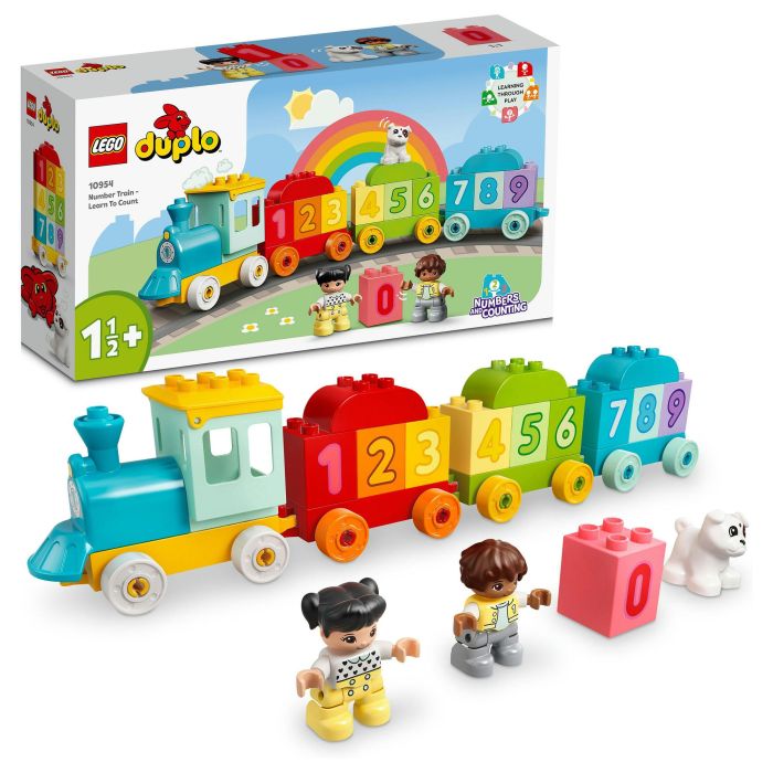 Lego Tren de los Números 10954, Juego de Construcción Educativo para Aprender a Contar, a Partir de 18 Meses, 23 Piezas 13