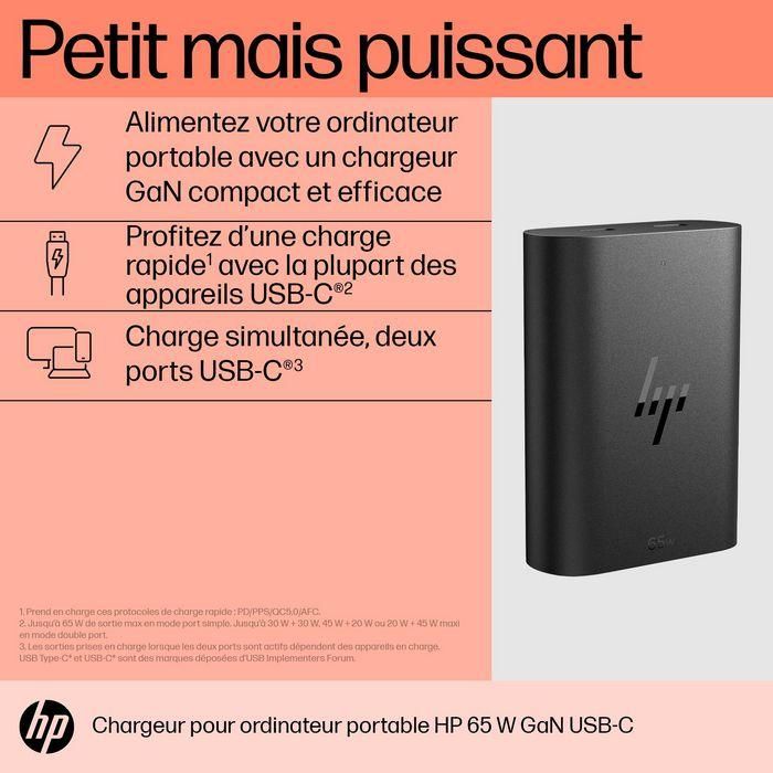 HP 65W GaN USB-C Laptop Charger 8 HP 65W GaN USB-C Laptop Charger 8