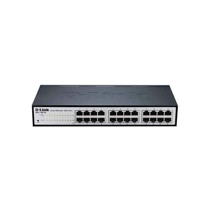 D-Link DGS-1100-24V2 Switch Gestionable Smart 24 Puertos RJ-45 Gigabit L2/VLAN, Fácil Administración y Diagnóstico de Errores