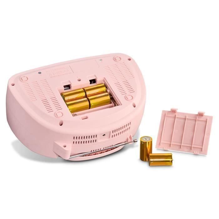 Radio CD K7 - MEDION - FM - 2x3W RMS - Rosa 5 Radio CD K7 - MEDION - FM - 2x3W RMS - Rosa 5