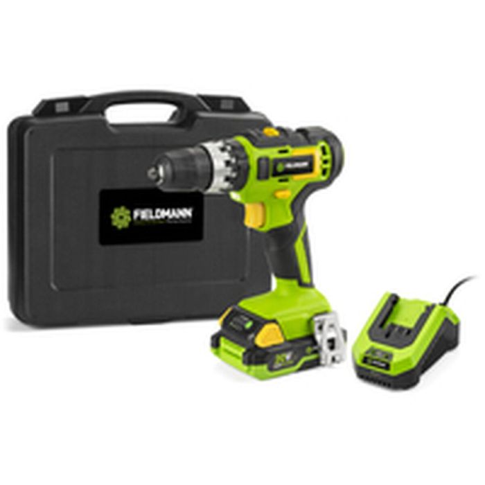 Fieldmann FIE8590669303847 Taladro de Impacto Inalámbrico con Batería 20V 2Ah, 35 Nm de Torque, Cargador Rápido y Maletín 1 Fieldmann FIE8590669303847 Taladro de Impacto Inalámbrico con Batería 20V 2Ah, 35 Nm de Torque, Cargador Rápido y Maletín 1