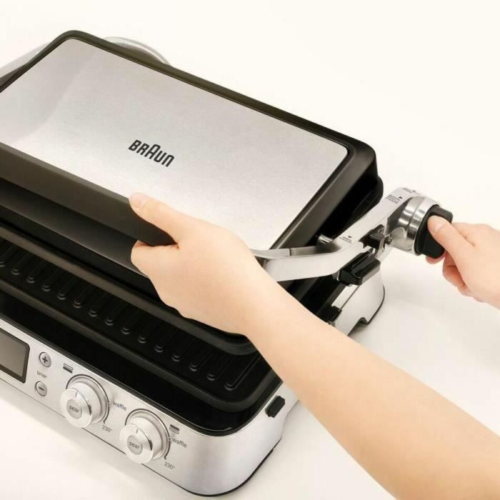 Parrilla multifunción - BRAUN - Multi Pro 9 - 2000 W - 3 posiciones de calentamiento - Negro / Acero 5 Parrilla multifunción - BRAUN - Multi Pro 9 - 2000 W - 3 posiciones de calentamiento - Negro / Acero 5