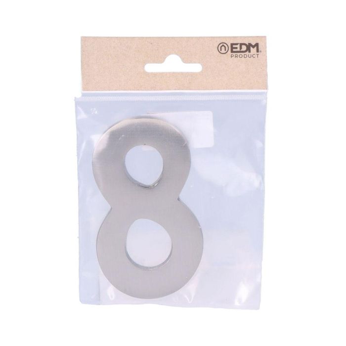 Edm Número 8 Níquel Mate 10cm Fijación Invisible 1