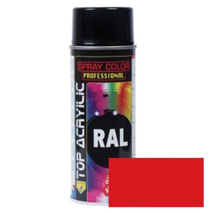 TOP ACRYLIC Spray Acrílico Rojo Trafic RAL-3020 400ml