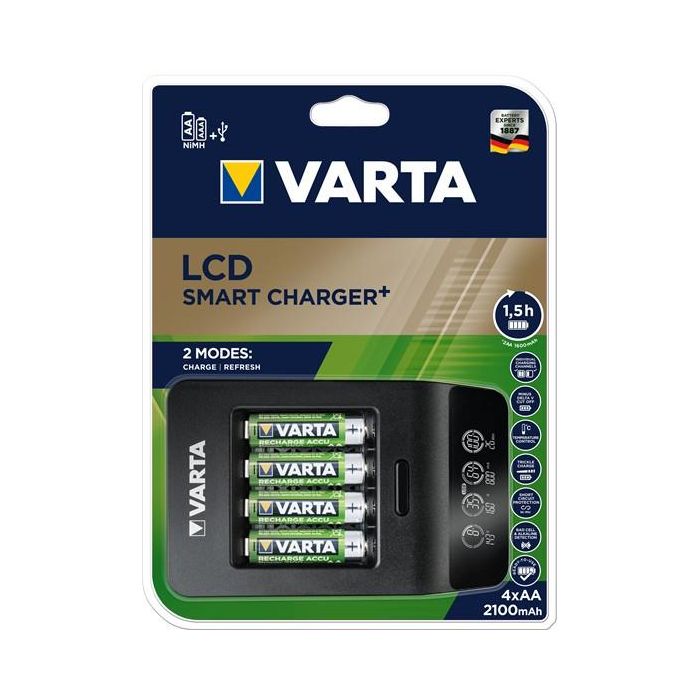 Akku Ladegerät (inkl. Akkus) LCD Smart Charger+ *Varta* 3 Akku Ladegerät (inkl. Akkus) LCD Smart Charger+ *Varta* 3