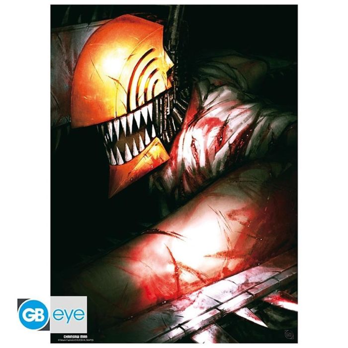 Gb Eye Poster Chainsaw Man - Denji Transformado, Dimensiones 52x38cm