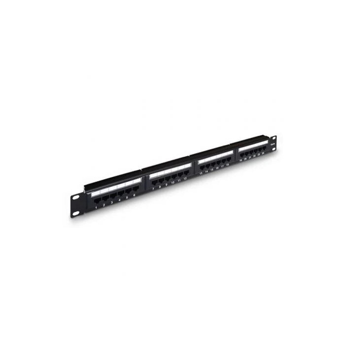 Aisens Patch Panel A141-0307 24 Puertos Cat.5e UTP 1U Negro