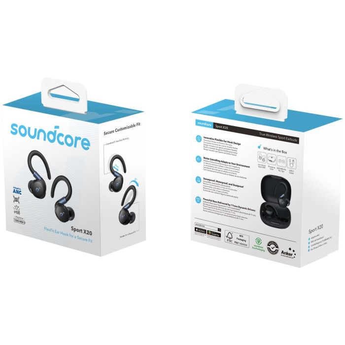 Auriculares in Ear Bluetooth Anker A3968G11 Negro 1