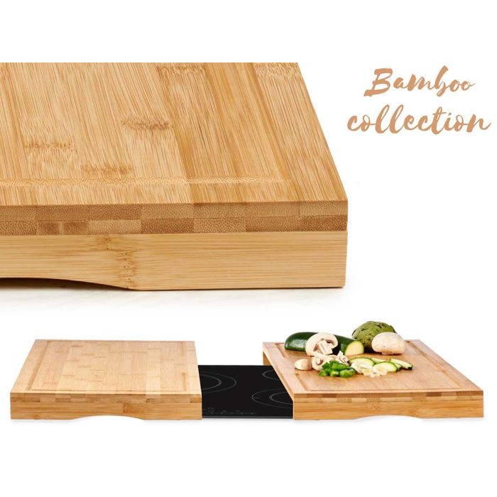 Kinvara Set 2 Tablas de Cocina Vitro de Bambú, 28 cm, Protección y Superficie de Trabajo Libre de Alérgenos (6 Unidades) 4 Kinvara Set 2 Tablas de Cocina Vitro de Bambú, 28 cm, Protección y Superficie de Trabajo Libre de Alérgenos (6 Unidades) 4