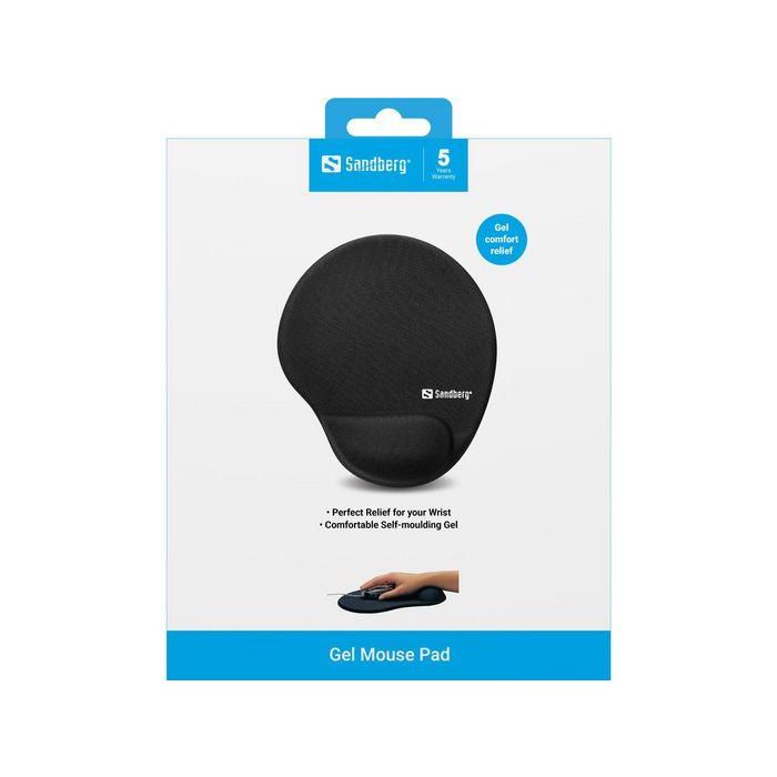 Sandberg Alfombrilla de Ratón con Reposamuñecas de Gel para Prevención de RSI y Alivio de Muñeca 3