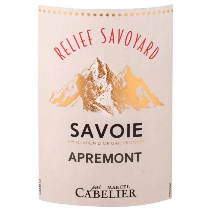 Relief Savoyard By Marcel Cabelier 2022 Savoie Apremont - Vino blanco de Saboya 1