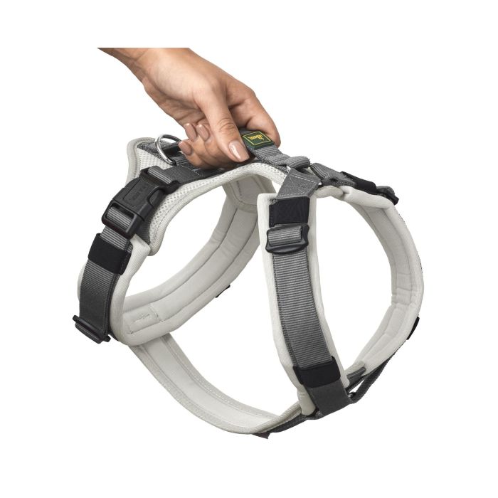 Hunter Arnés Maldon Up L para Perro, Cuello 66-118 cm Vientre 69-105 cm, Gris Claro, Ajustable, Acolchado, Reflectante 3M Scotchlite 0 Hunter Arnés Maldon Up L para Perro, Cuello 66-118 cm Vientre 69-105 cm, Gris Claro, Ajustable, Acolchado, Reflectante 3M Scotchlite 0