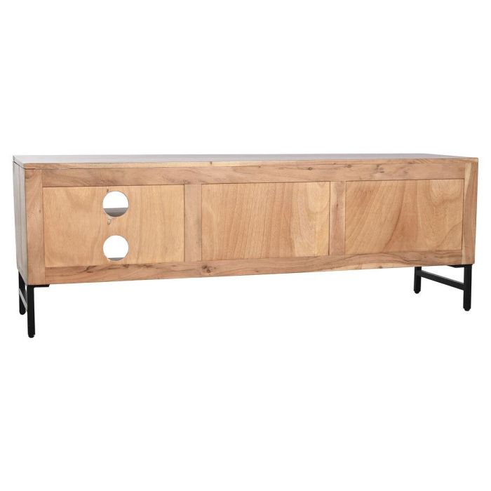 Mueble de TV Home ESPRIT Marrón Negro Metal Acacia 145 x 40 x 52 cm 9