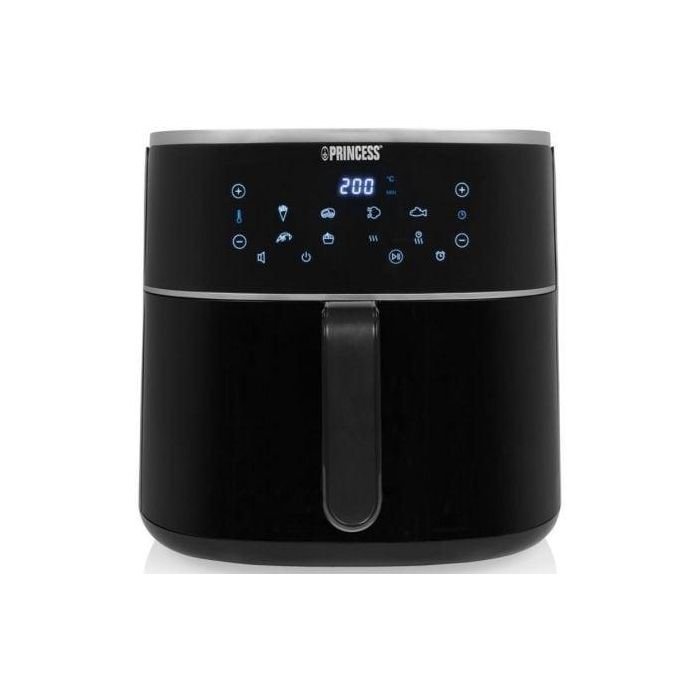 Princess 182254 Freidora de Aire Digital 8L 1800W Pantalla Táctil LED 8 Programas, Sin Aceite, Rejilla Ajustable, Negra 0 Princess 182254 Freidora de Aire Digital 8L 1800W Pantalla Táctil LED 8 Programas, Sin Aceite, Rejilla Ajustable, Negra 0