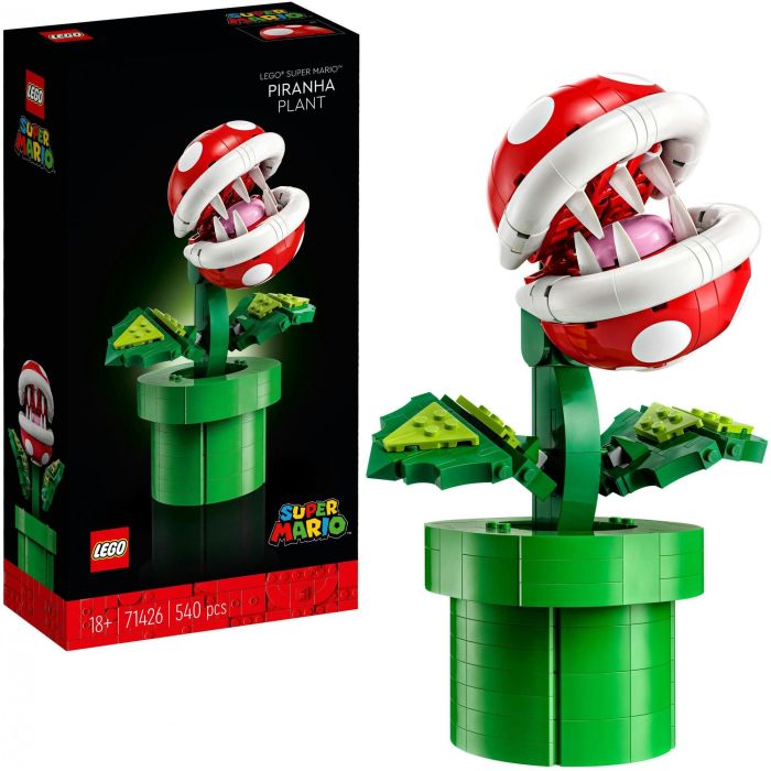LEGO 71426 Super Mario Planta Piraña: Figura Articulada con Tubo y 2 Piezas, Modelo para Adultos 12 LEGO 71426 Super Mario Planta Piraña: Figura Articulada con Tubo y 2 Piezas, Modelo para Adultos 12