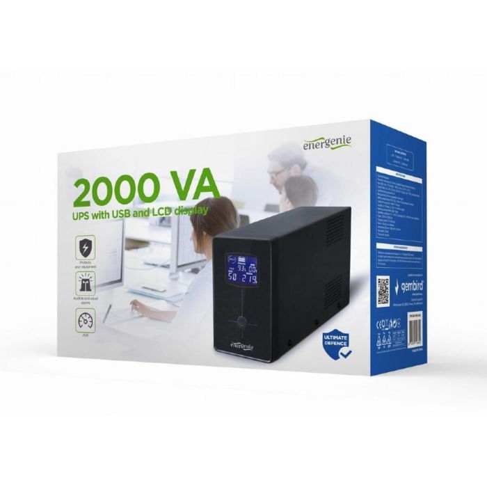 Gembird EG-UPS-035 UPS Sistema de Alimentación Ininterrumpida Línea Interactiva 2 kVA 1200W 5 Salidas AC Torre Negro 1 Gembird EG-UPS-035 UPS Sistema de Alimentación Ininterrumpida Línea Interactiva 2 kVA 1200W 5 Salidas AC Torre Negro 1