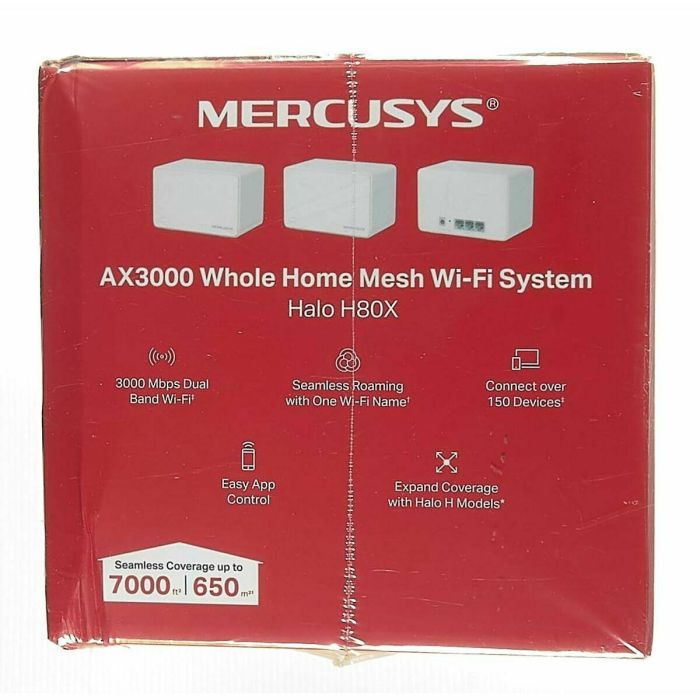 Mercusys Halo H80X (3-pack) Doble banda (2,4 GHz / 5 GHz) Wi-Fi 6 (802.11ax) Blanco Interno 11 Mercusys Halo H80X (3-pack) Doble banda (2,4 GHz / 5 GHz) Wi-Fi 6 (802.11ax) Blanco Interno 11