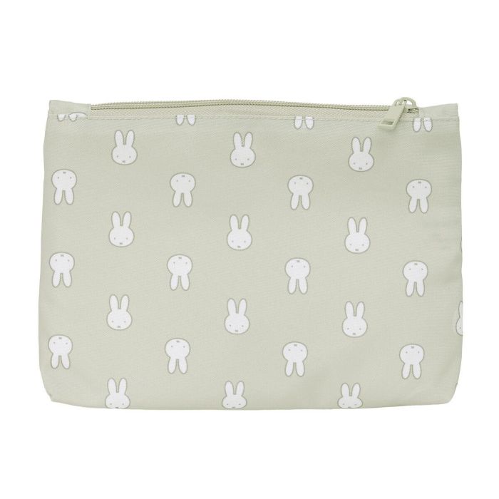Safta Bolso Escolar Portatodo Grande con 2 Cremalleras Reciclado Repelente Agua Miffy Niebla 160x230x30 mm 1
