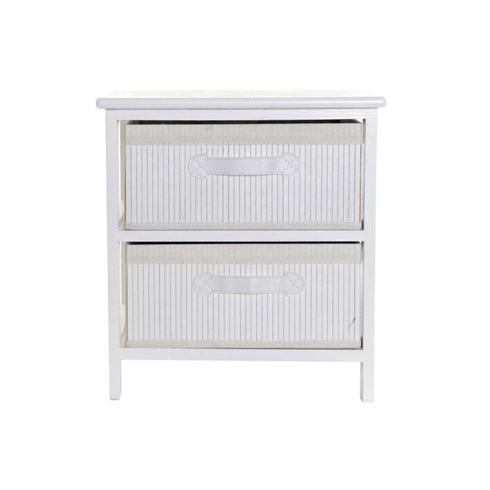 Cajonera DKD Home Decor Blanco Bambú Madera de Paulonia 42 x 32 x 45 cm 1 Cajonera DKD Home Decor Blanco Bambú Madera de Paulonia 42 x 32 x 45 cm 1