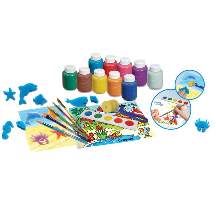 GOLIATH Set de Pintura Mi Conjunto con 8 Botellas Lavables, Rodillo, Pinceles, Esponjas y Paleta - Sin Manchas, Edad 4+ años 1 GOLIATH Set de Pintura Mi Conjunto con 8 Botellas Lavables, Rodillo, Pinceles, Esponjas y Paleta - Sin Manchas, Edad 4+ años 1