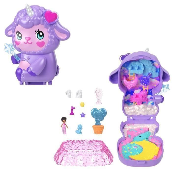 Polly Pocket JCB15 - Set Dreamland con Minifigura y Unicornio 2
