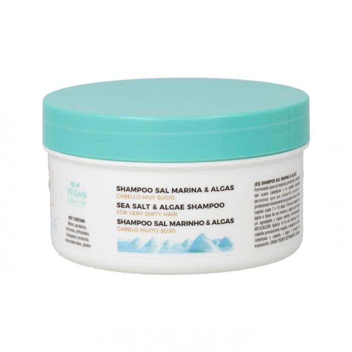 Voltage Cosmetics Champú Sal Marina & Algas | Limpieza Profunda, Brillo e Hidratación | Vegano, Sin Sulfatos, Parabenos, Siliconas 400 ml