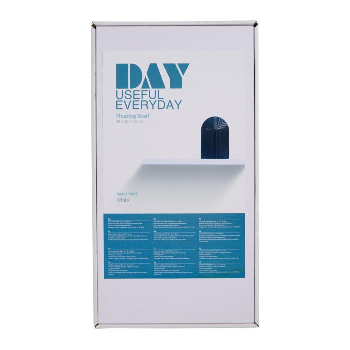 Day Estante Flotante 38x20x1,8 cm MDF y Melamina 2 Day Estante Flotante 38x20x1,8 cm MDF y Melamina 2