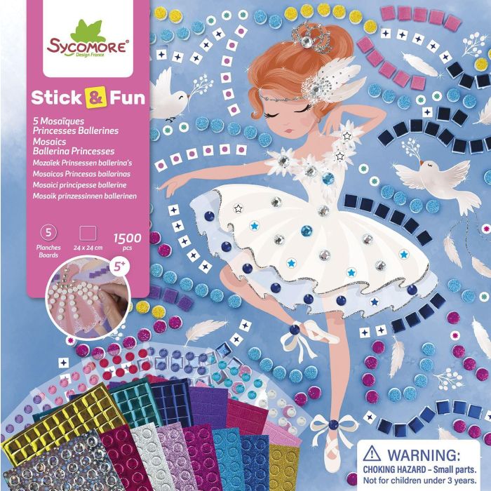 Mosaicos - Sycamore - Stick'N Fun - Princesas bailarinas - Edades 5+ 3
