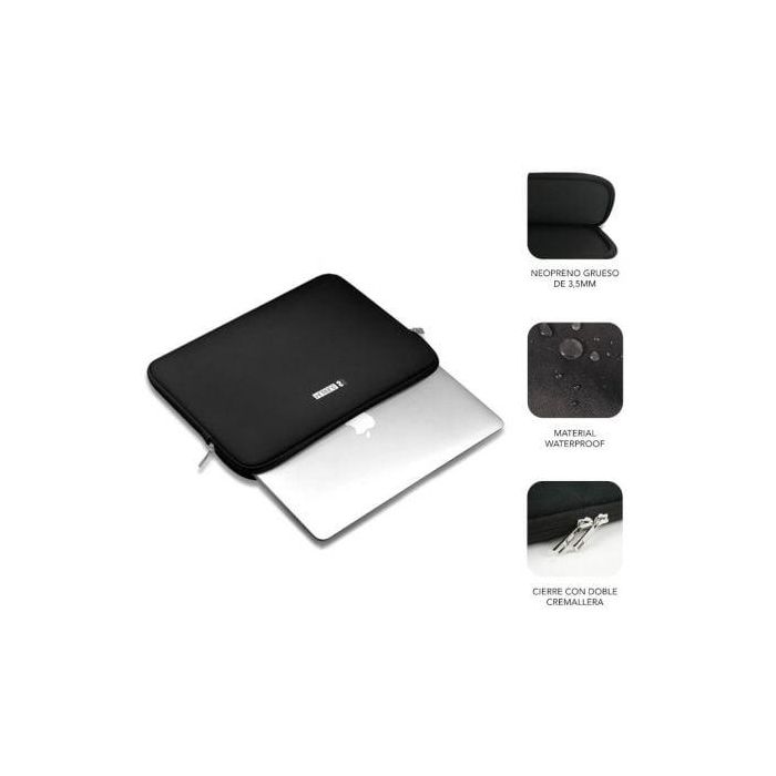 SUBBLIM Business Laptop Sleeve Neoprene V2 13,3-14" Negra 2 SUBBLIM Business Laptop Sleeve Neoprene V2 13,3-14" Negra 2
