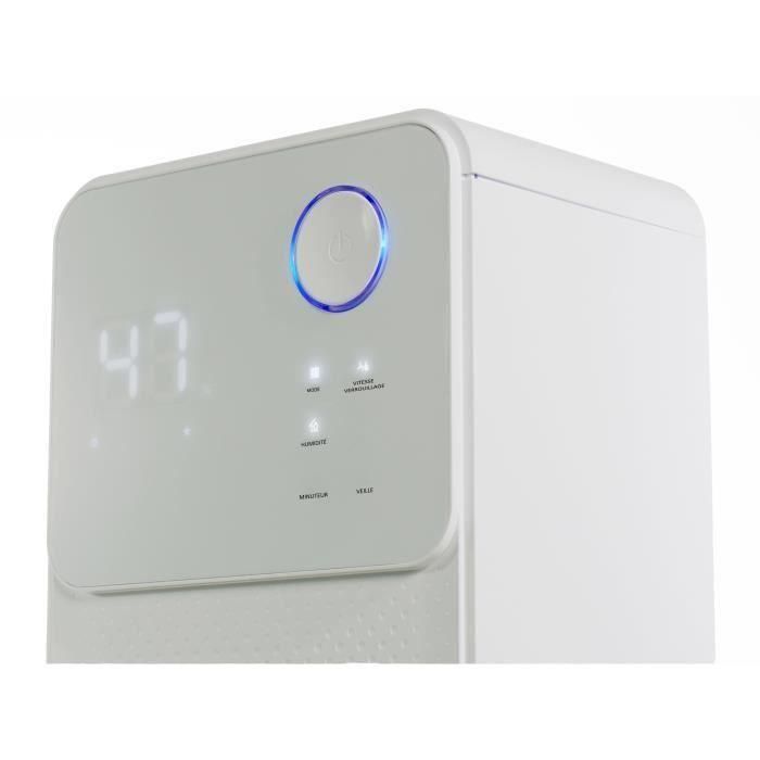 Oceanic Deshumidificador de Aire Eléctrico 12 L/día | Secado de Ropa, Silencioso, 25m², Depósito 2L, Desagüe Continuo, LED 1