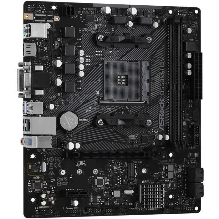 ASRock B550M-HDV Placa Base micro ATX AMD AM4 Ryzen 3000 Series DDR4 para PC 3