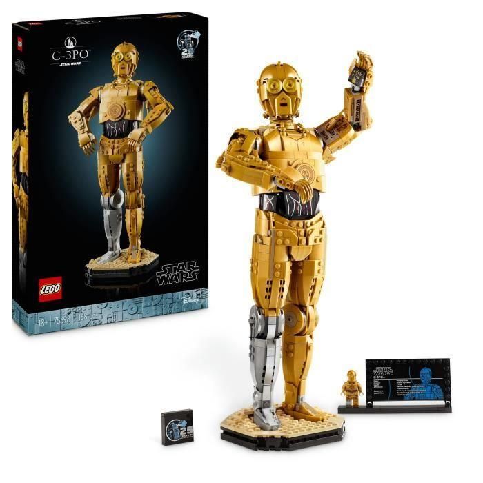 LEGO 75398 Star Wars C-3PO - Minifigura de Droide para Construir - Kit de Modelo para Adultos