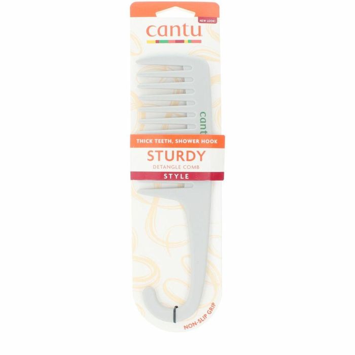 Cantu Peine Desenredante Dientes Gruesos para Cabello Rizado, Ondulado y Afro - Wash Day Comb Resistente