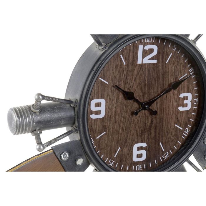 Reloj de Pared Home ESPRIT Marrón Negro Metal Madera MDF Vintage 121 x 7 x 106 cm 2