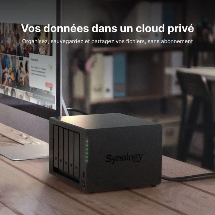 Synology DS1522+ Servidor de Almacenamiento NAS Torre AMD R1600 2.6GHz 8GB DDR4 DiskStation Manager Negro 4 Synology DS1522+ Servidor de Almacenamiento NAS Torre AMD R1600 2.6GHz 8GB DDR4 DiskStation Manager Negro 4