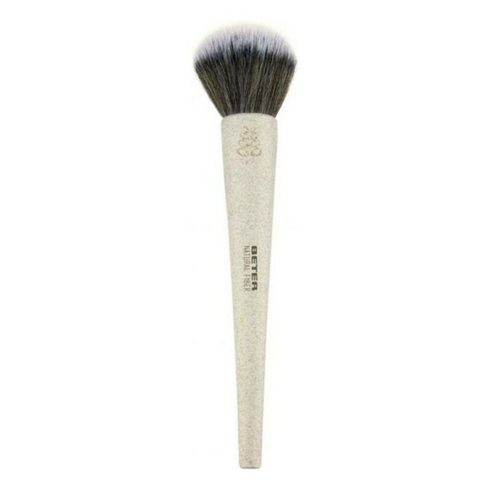Beter #beige Brocha de Maquillaje para Polvo Natural Fiber Supersuave de Fibra de Trigo Biodegradable para Polvos Compactos, Sueltos y Bronceadores 1 ud.