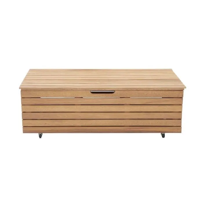 Cómoda de jardín 190L Madera de Eucalipto FSC Efecto Teca 48,5 x 109,5 x 37 cm 1