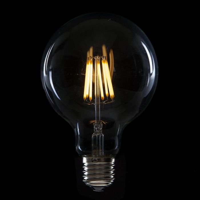 Bombilla LED E27 8W 576Lm 2000ºK Filamento G95 40.000H [HO-LF-G95-E27-8W-WW]