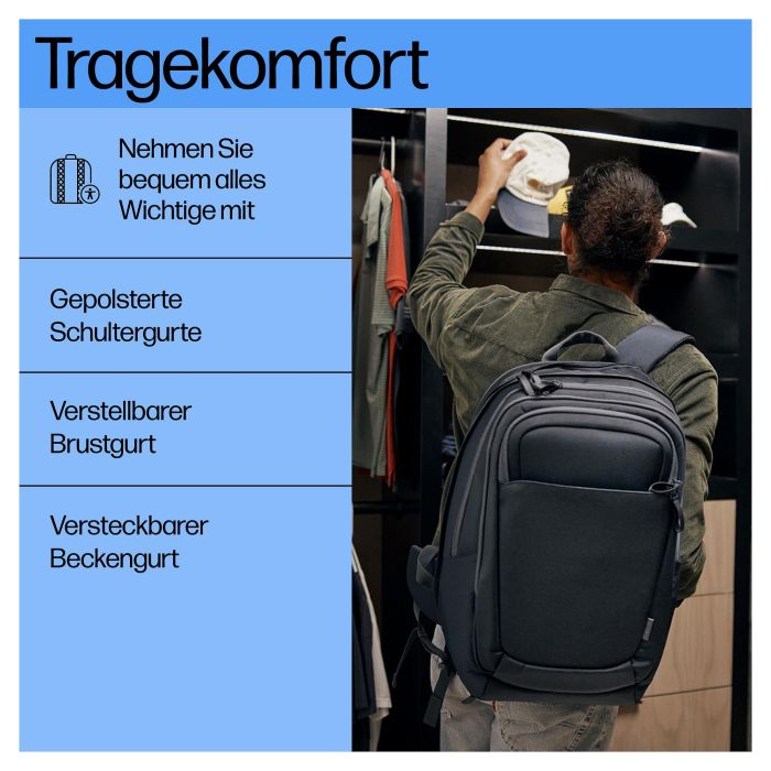 HP Mochila para Portátil Travel Plus 30L 17-inch 9 HP Mochila para Portátil Travel Plus 30L 17-inch 9