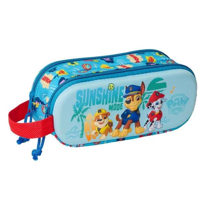 Safta Portatodo Doble 3D Paw Patrol 3D 21x8x6 cm